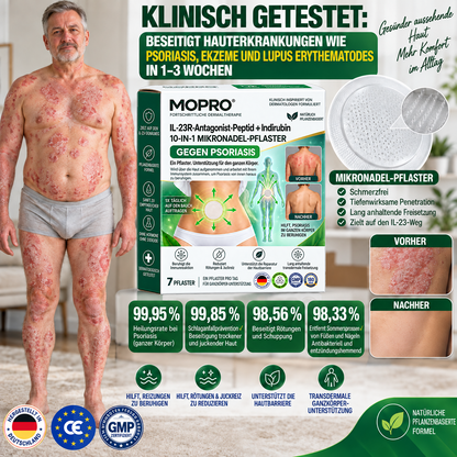 𝐌𝐎𝐏𝐑𝐎® 👩‍⚕️👩‍⚕️ 𝐈𝐋-𝟐𝟑𝐑-𝐀𝐧𝐭𝐚𝐠𝐨𝐧𝐢𝐬𝐭-𝐏𝐞𝐩𝐭𝐢𝐝 + 𝐈𝐧𝐝𝐢𝐫𝐮𝐛𝐢𝐧 𝟏𝟎-𝐈𝐍-𝟏 𝐍𝐚𝐧𝐨-𝐌𝐢𝐤𝐫𝐨𝐧𝐚𝐝𝐞𝐥-𝐏𝐟𝐥𝐚𝐬𝐭𝐞𝐫 (𝐇𝐢𝐥𝐟𝐭 𝐛𝐞𝐢 𝐑ö𝐭𝐮𝐧𝐠𝐞𝐧, 𝐒𝐜𝐡𝐮𝐩𝐩𝐮𝐧𝐠, 𝐓𝐫𝐨𝐜𝐤𝐞𝐧𝐡𝐞𝐢𝐭 & 𝐉𝐮𝐜𝐤𝐫𝐞𝐢𝐳 𝐮𝐧𝐝 𝐮𝐧𝐭𝐞𝐫𝐬𝐭ü𝐭𝐳𝐭 𝐇𝐚𝐮𝐭𝐞𝐫𝐧𝐞𝐮𝐞𝐫𝐮𝐧𝐠 & 𝐇𝐚𝐮𝐭𝐛𝐚𝐫𝐫𝐢𝐞𝐫𝐞.)