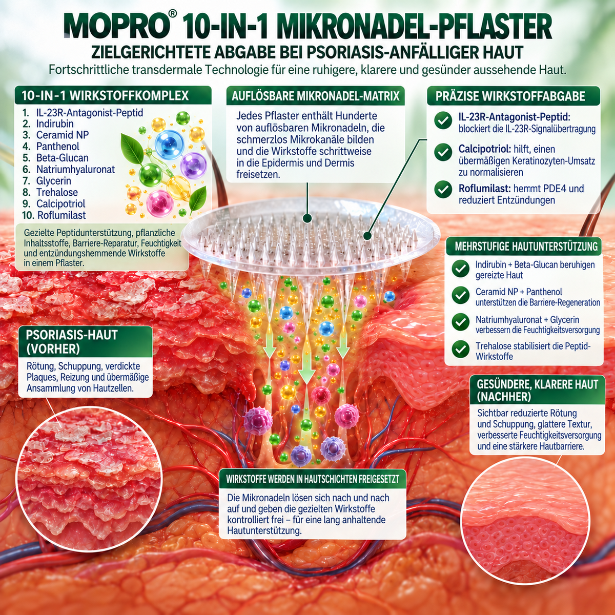 𝐌𝐎𝐏𝐑𝐎® 👩‍⚕️👩‍⚕️ 𝐈𝐋-𝟐𝟑𝐑-𝐀𝐧𝐭𝐚𝐠𝐨𝐧𝐢𝐬𝐭-𝐏𝐞𝐩𝐭𝐢𝐝 + 𝐈𝐧𝐝𝐢𝐫𝐮𝐛𝐢𝐧 𝟏𝟎-𝐈𝐍-𝟏 𝐍𝐚𝐧𝐨-𝐌𝐢𝐤𝐫𝐨𝐧𝐚𝐝𝐞𝐥-𝐏𝐟𝐥𝐚𝐬𝐭𝐞𝐫 (𝐇𝐢𝐥𝐟𝐭 𝐛𝐞𝐢 𝐑ö𝐭𝐮𝐧𝐠𝐞𝐧, 𝐒𝐜𝐡𝐮𝐩𝐩𝐮𝐧𝐠, 𝐓𝐫𝐨𝐜𝐤𝐞𝐧𝐡𝐞𝐢𝐭 & 𝐉𝐮𝐜𝐤𝐫𝐞𝐢𝐳 𝐮𝐧𝐝 𝐮𝐧𝐭𝐞𝐫𝐬𝐭ü𝐭𝐳𝐭 𝐇𝐚𝐮𝐭𝐞𝐫𝐧𝐞𝐮𝐞𝐫𝐮𝐧𝐠 & 𝐇𝐚𝐮𝐭𝐛𝐚𝐫𝐫𝐢𝐞𝐫𝐞.)